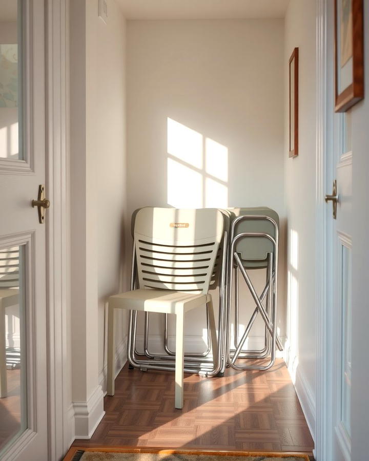 Use Folding Chairs - 25 Small Dining Room Ideas