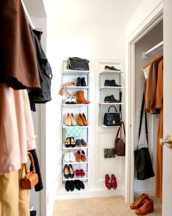 Use Over the Door Organizers for Extra Storage - 25 Small Dressing Room Ideas