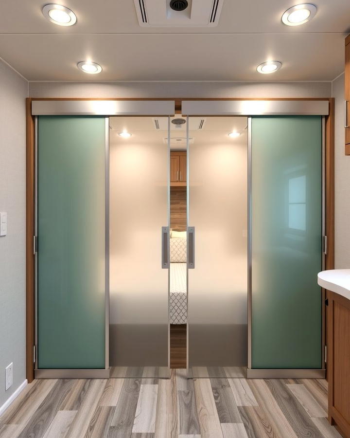 Use Sliding Doors for Privacy - 25 Rv Bedroom Ideas