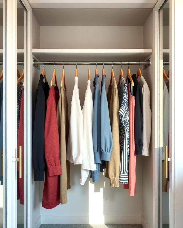 Use Slim Velvet Hangers - 25 Small Closet Storage Ideas