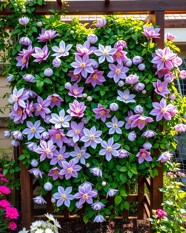 Use Trellises with Climbing Plants - 30 Ideas Cheap Ways to Block Neighbors View