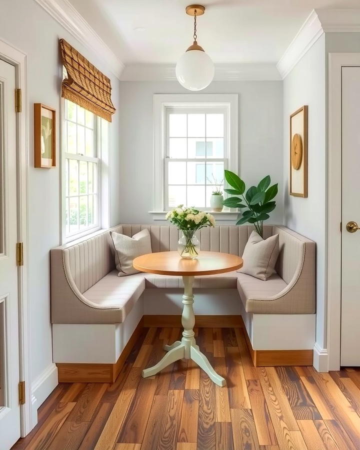 Use a Corner Nook - 25 Small Dining Room Ideas