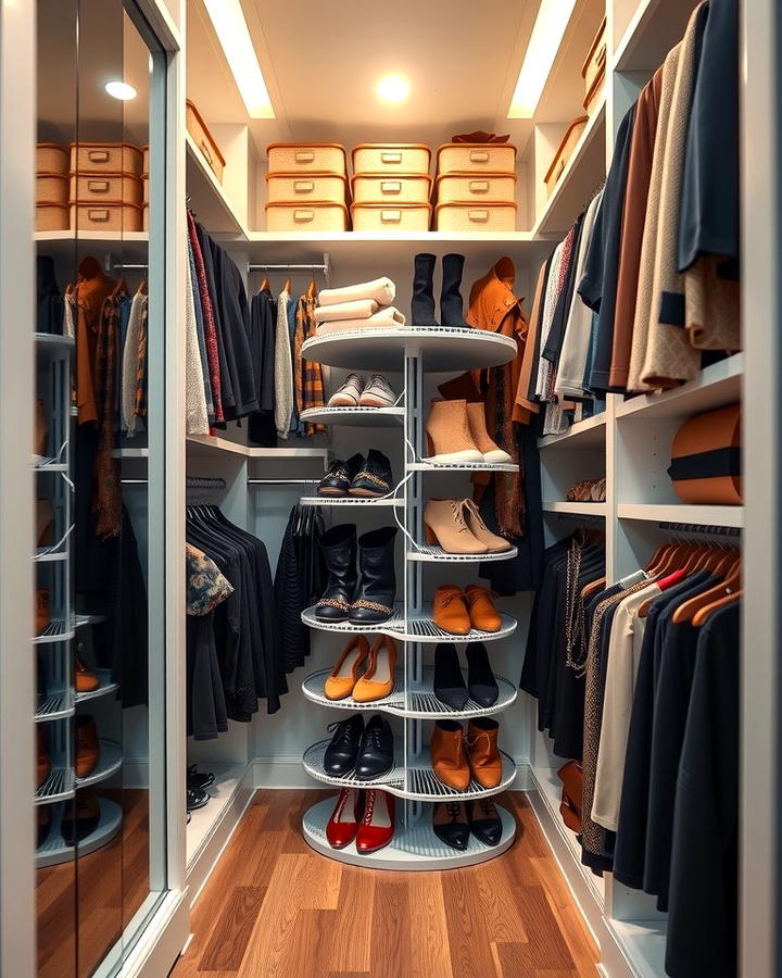 Use a Rotating Closet Organizer - 25 Small Closet Storage Ideas