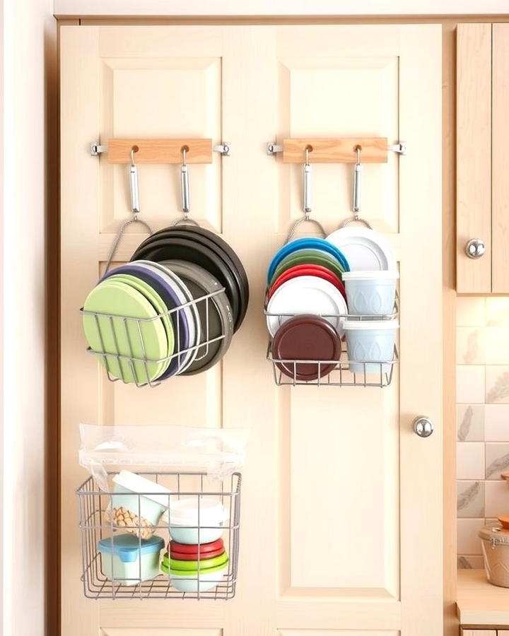 Utilize Over the Door Storage - 25 Tupperware Organization Ideas