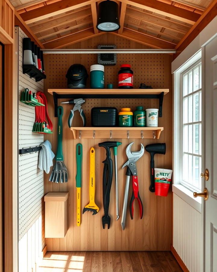 Utilize Vertical Wall Storage - 25 Shed Organization Ideas