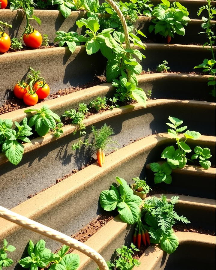 Vegetable Garden Tiers - 25 Terraced Garden Ideas