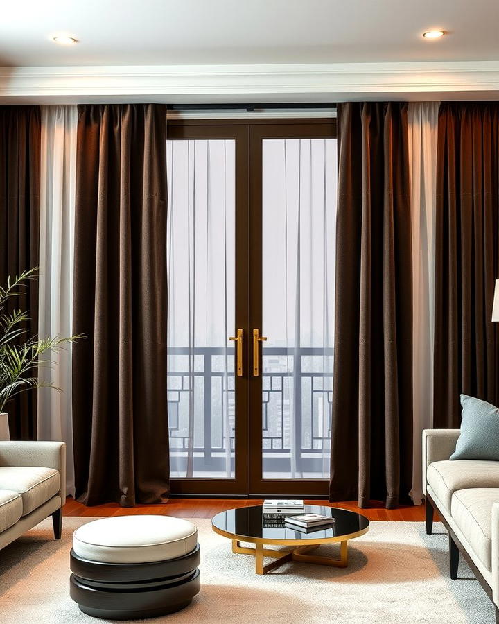 Velvet Curtains for a Sophisticated Look - 25 Sliding Door Curtain Ideas