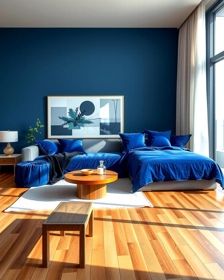 Velvet Royal Blue Bedding - 25 Royal Blue Bedroom Ideas