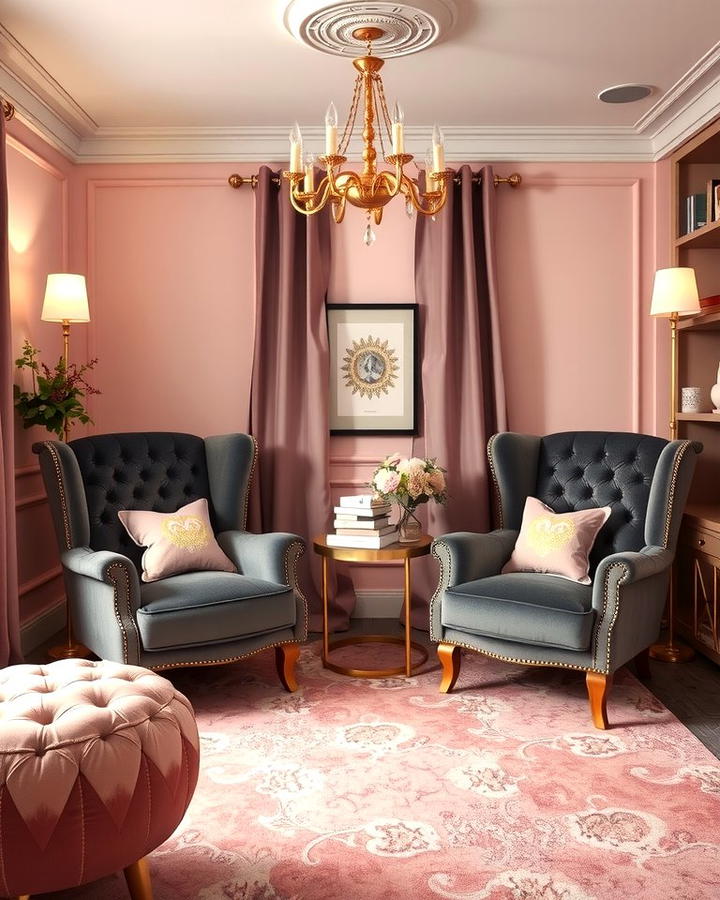 Velvet Upholstery for a Regal Touch - 25 Princess Room Ideas