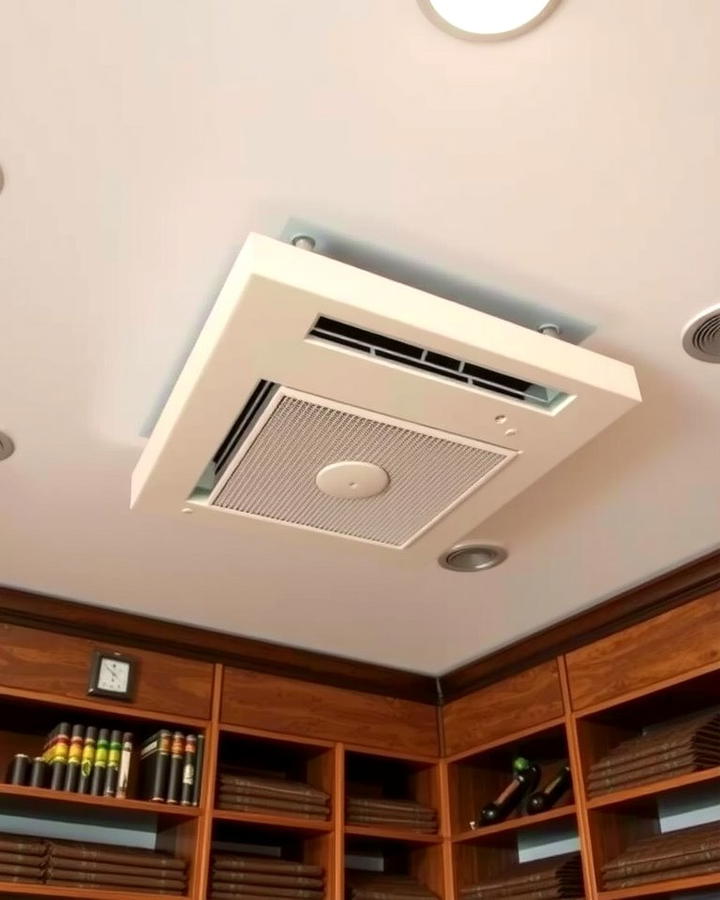 Ventilation System for Fresh Air - 30 Cigar Room Ideas