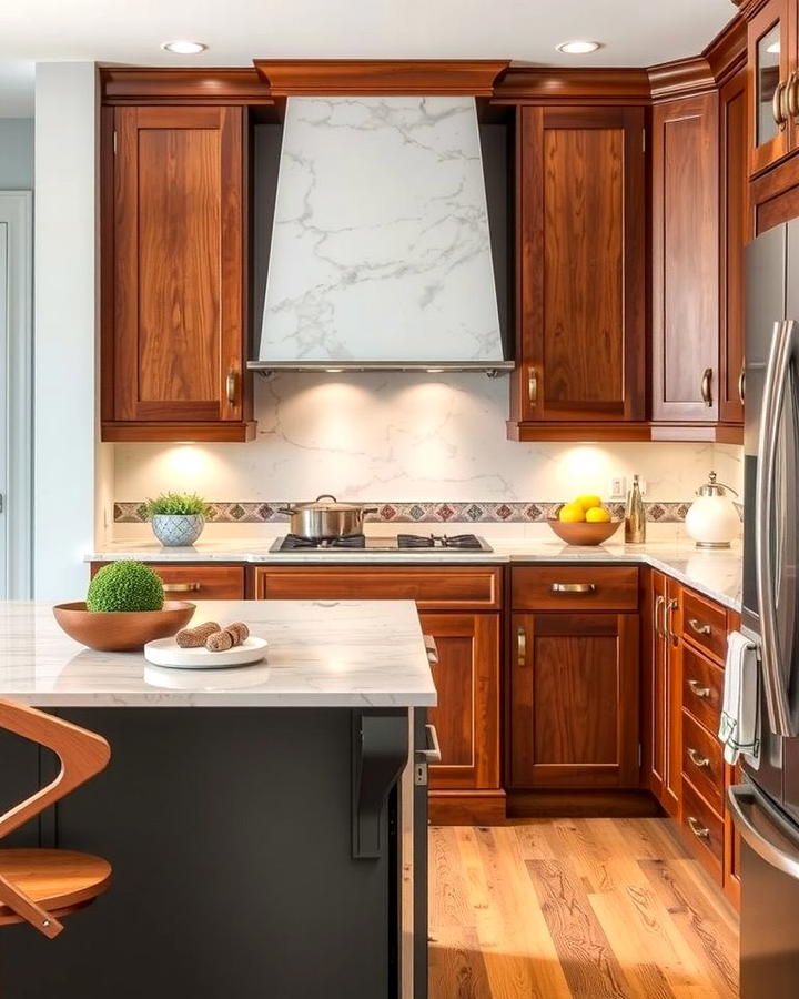 Versatile Design Options with Cherry Cabinets - 25 Natural Cherry Kitchen Cabinets