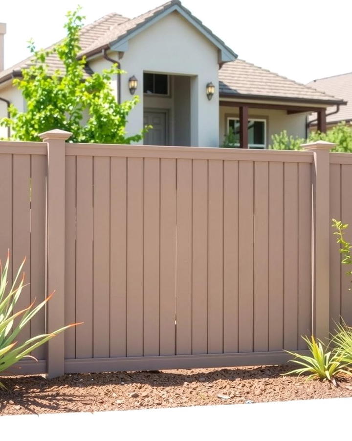 Versatile Taupe Vinyl Fence - 25 Vinyl Fence Colors