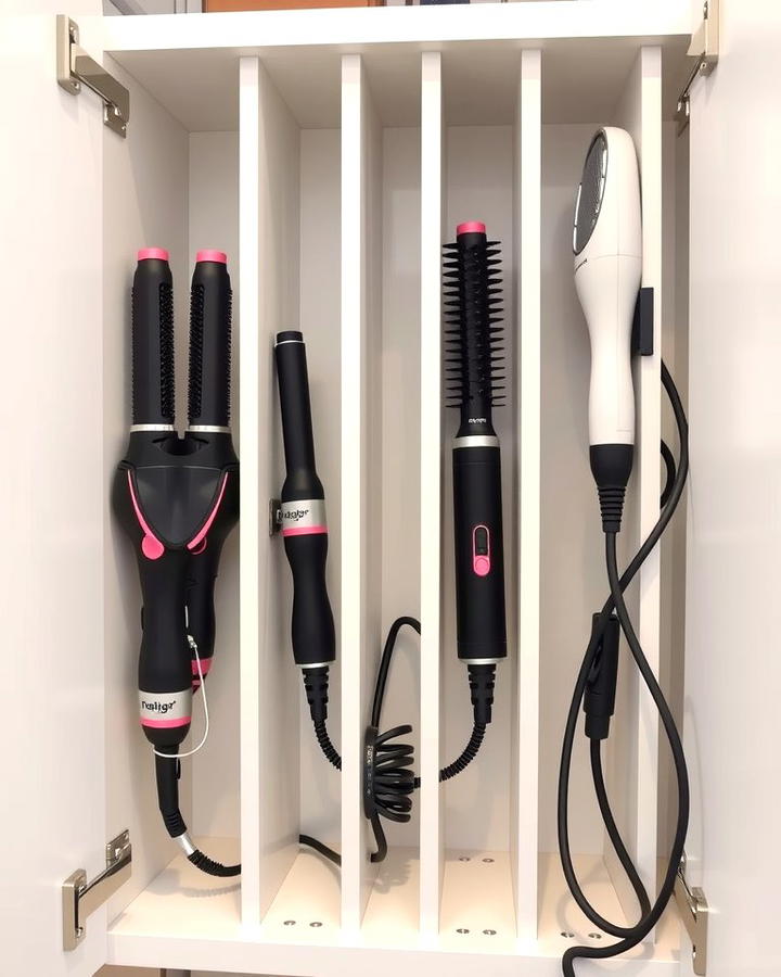 Vertical Dividers for Tall Items - 30 Bathroom Cabinet Organizing Ideas