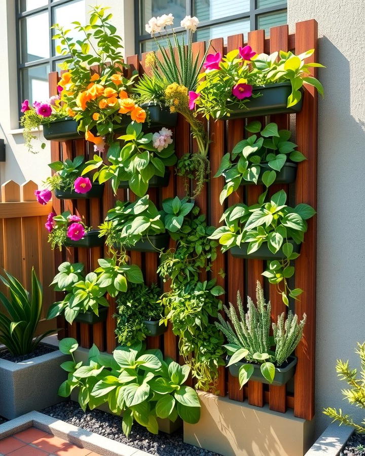 Vertical Garden Fence for Added Greenery - 25 Small Garden Fence Ideas