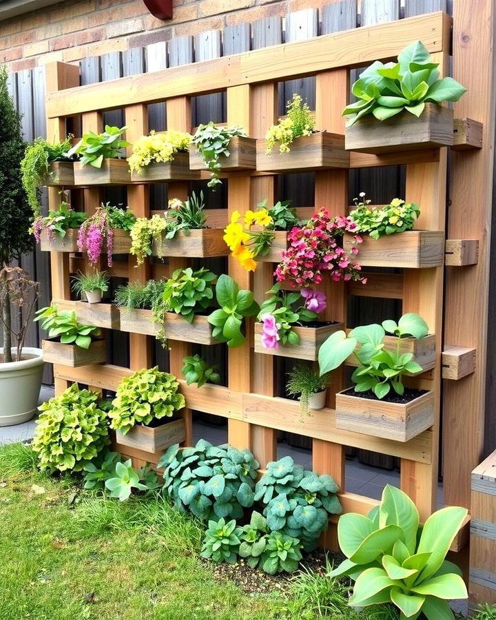 Vertical Garden Pallet Fence - 25 Pallet Fence Ideas