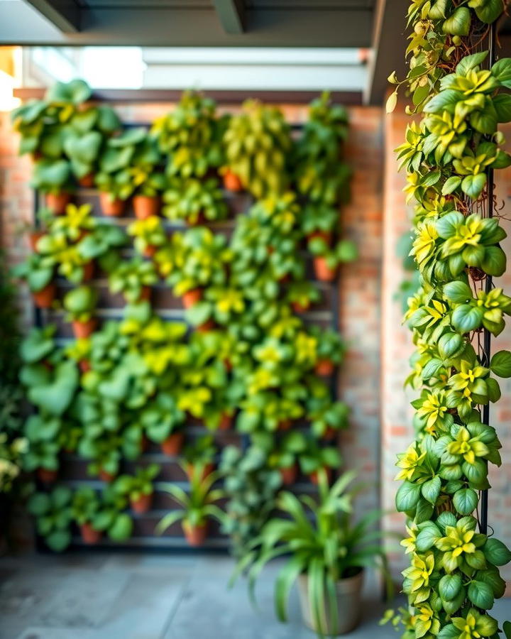 Vertical Garden Screen - 25 Outdoor Privacy Screen Ideas