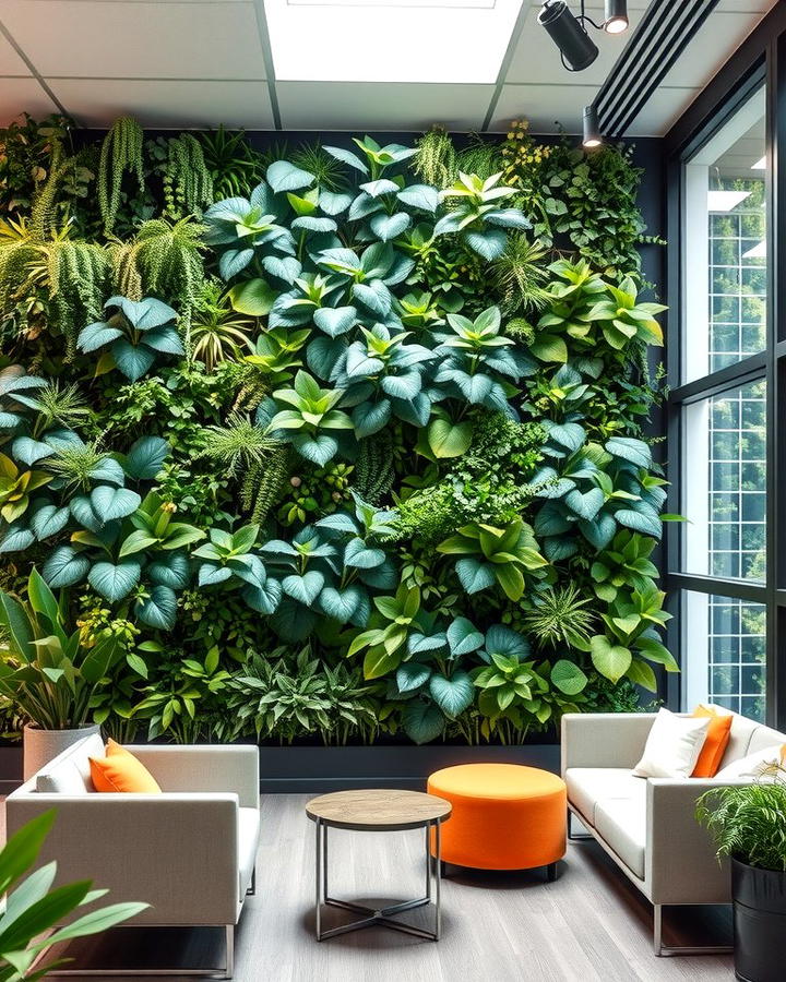 Vertical Garden Wall 2 - 25 Office Accent Wall Ideas