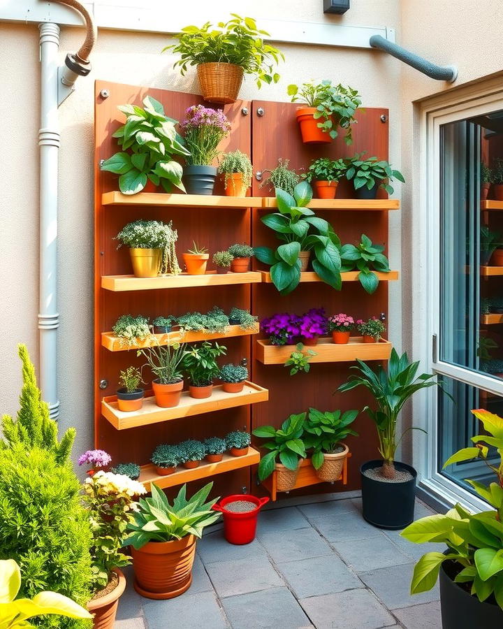 Vertical Garden Wall - 25 Patio Small Garden Ideas