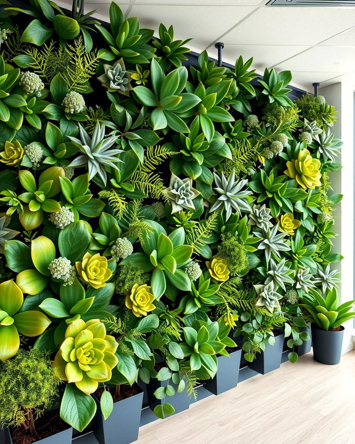 Vertical Garden Wall - 25 Office Accent Wall Ideas