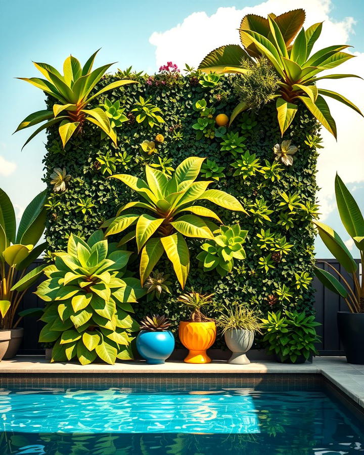 Vertical Garden Walls 2 - 25 Pool Decor Ideas