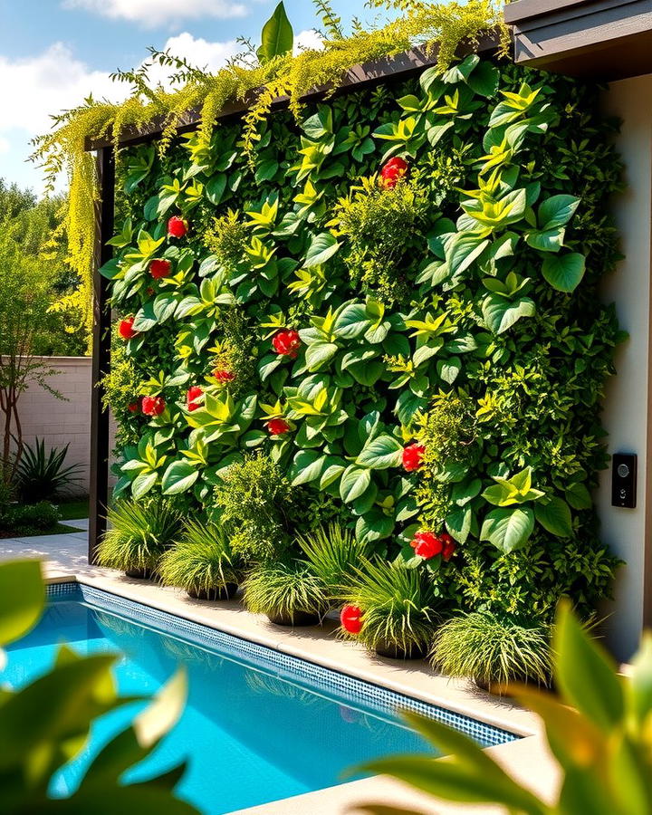 Vertical Garden Walls - 25 Pool Decor Ideas