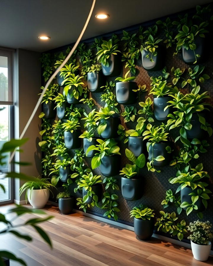 Vertical Garden Walls - 30 Basement Wall Ideas