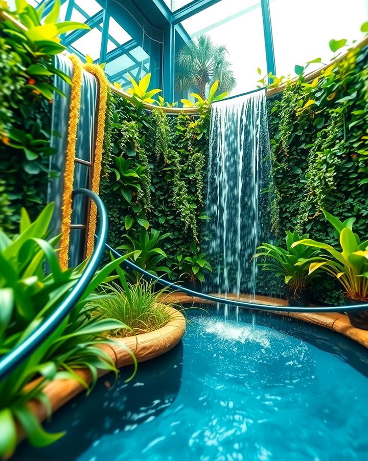 Vertical Garden Waterfall - 25 Small Pool Waterfall Ideas