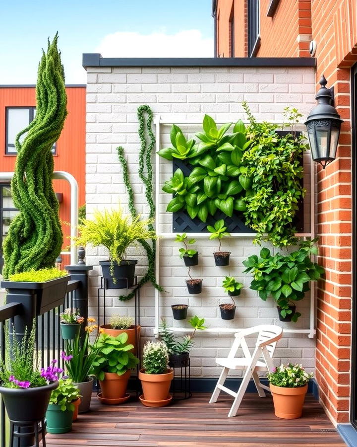 Vertical Garden Wonders - 25 townhouse patio ideas