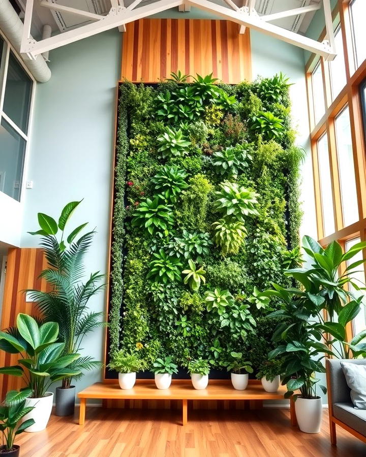 Vertical Greenery Panels - 30 High Ceiling Tall Wall Decor Ideas