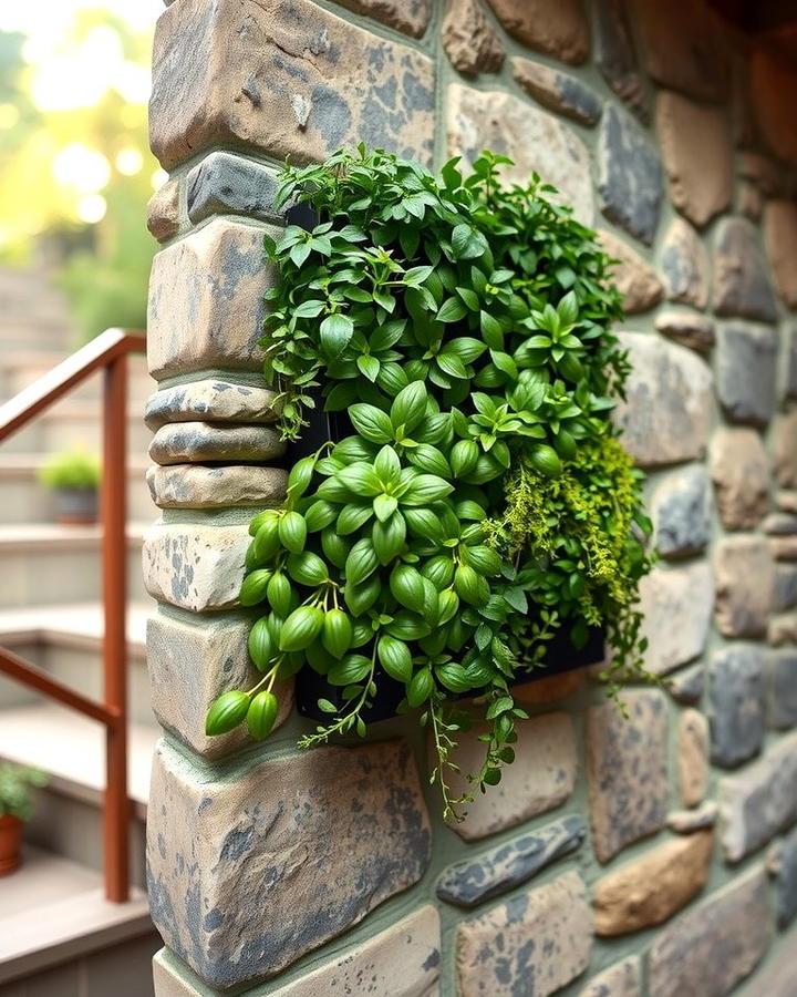 Vertical Herb Planters on Terraces - 25 Terraced Garden Ideas