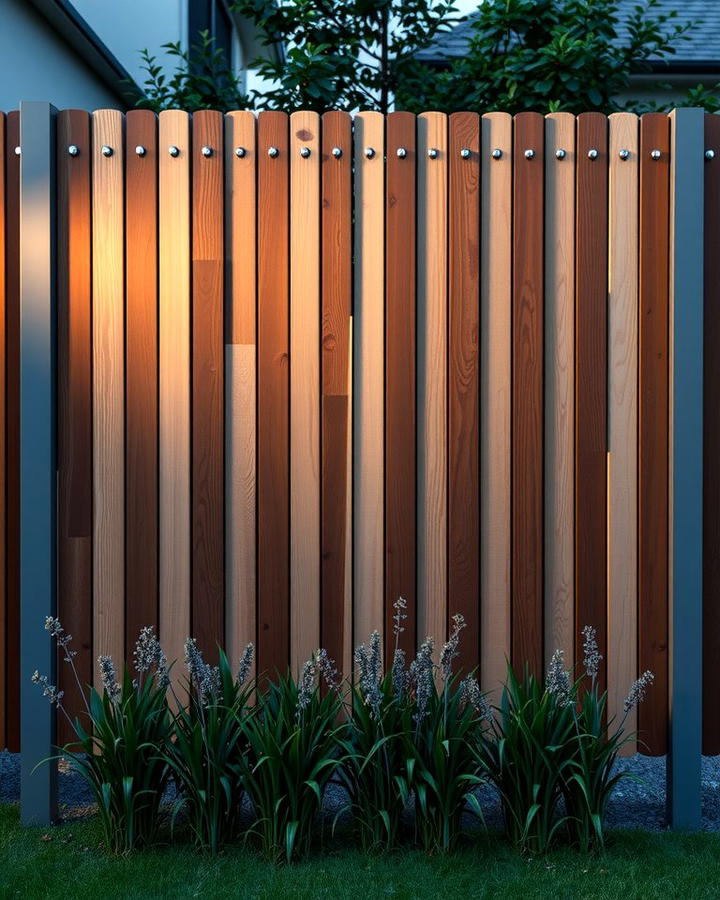 Vertical Plank Fence - 25 Wood Fence Ideas