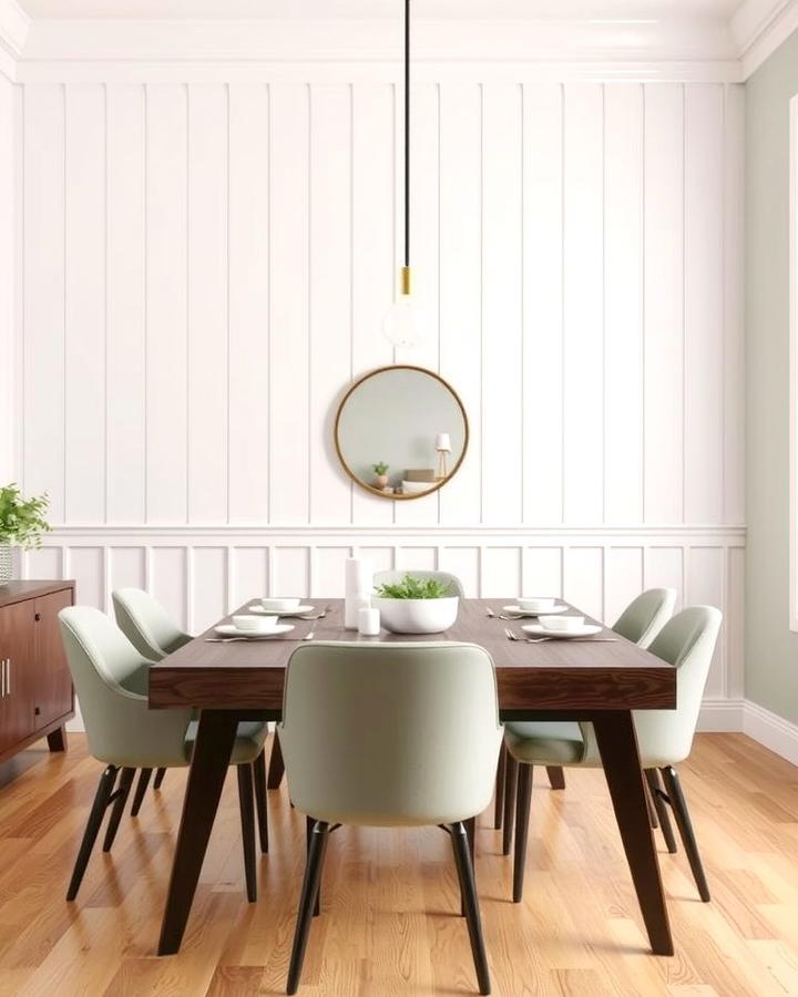 Vertical Shiplap Accent Wall - 25 Shiplap Dining Room Wall Ideas