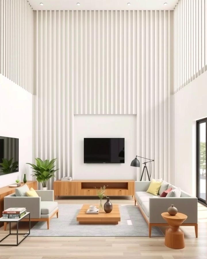 Vertical Slat Panels - 25 Wall Paneling Ideas