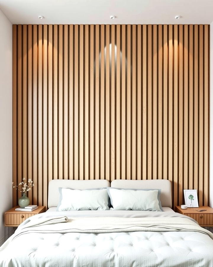 Vertical Slat Wood Accent Wall - 25 Wood Trim Accent Wall Ideas