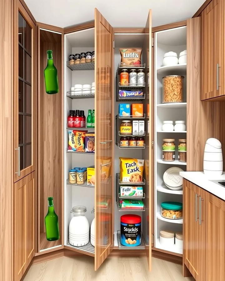 Vertical Storage Racks for Slim Spaces - 25 Small Pantry Ideas