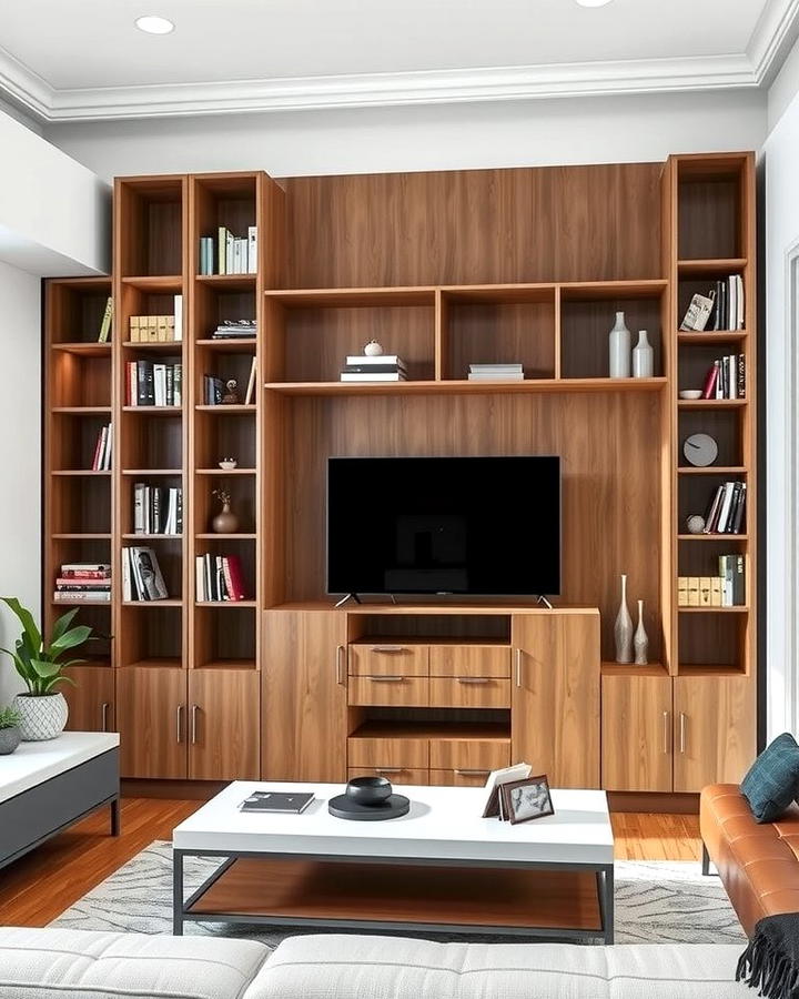 Vertical Storage to Maximize Space - 25 Small Living Room Ideas With Tv