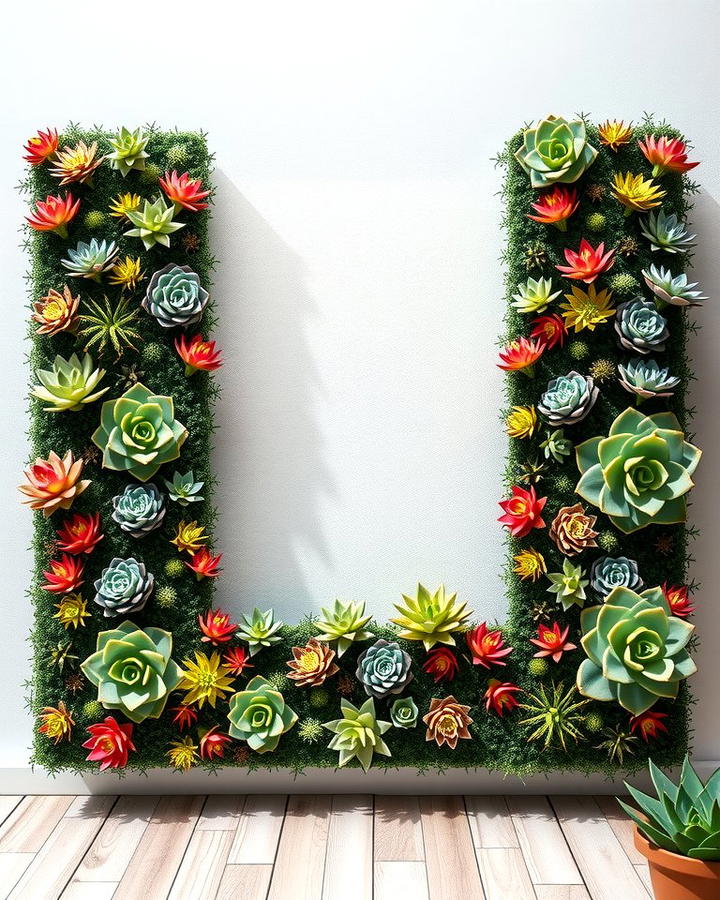 Vertical Succulent Wall - 25 Succulent Garden Ideas