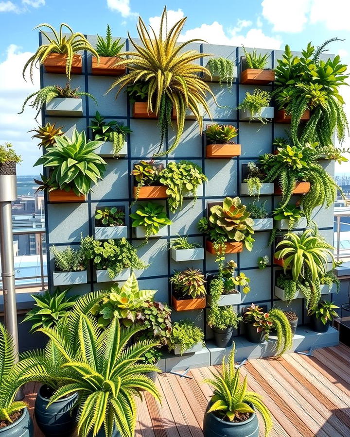 Vertical Wall Gardens - 25 Rooftop Garden Ideas