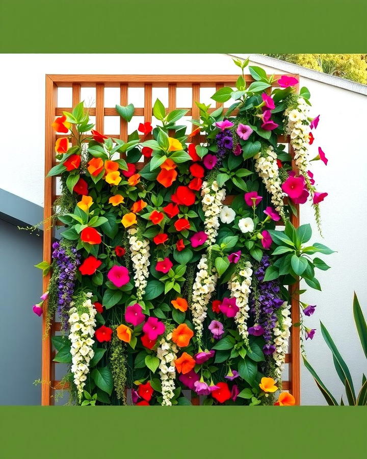 Vertical Wildflower Walls - 25 Wildflower Garden Ideas