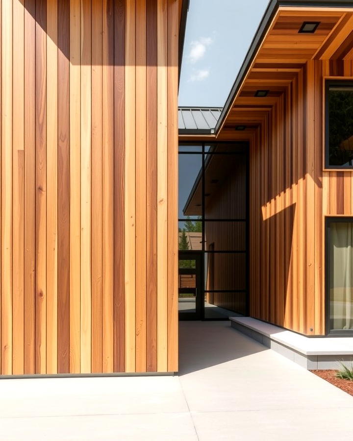 Vertical Wood Paneling - 25 Modern Siding Ideas for a Contemporary Home