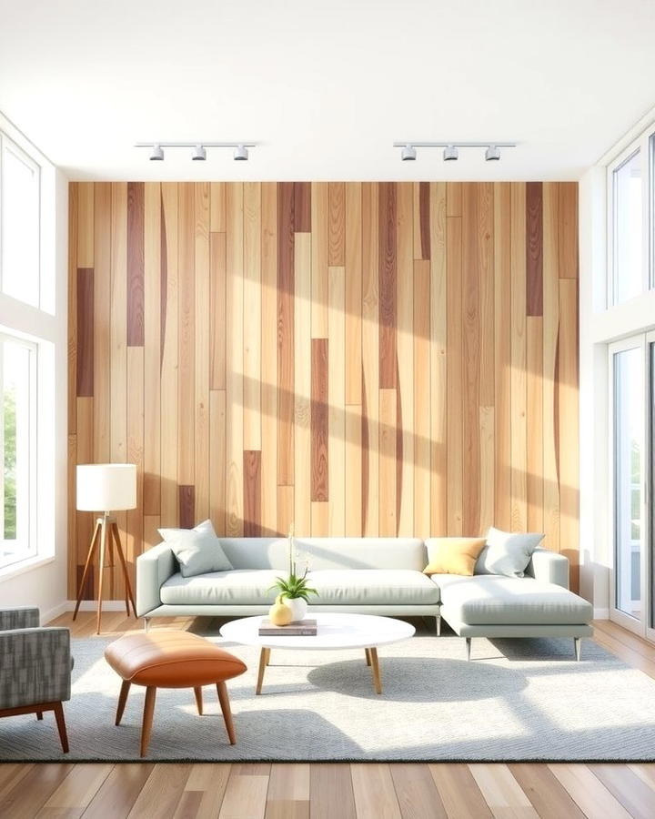 Vertical Wood Plank Accent Wall - 25 Wood Trim Accent Wall Ideas