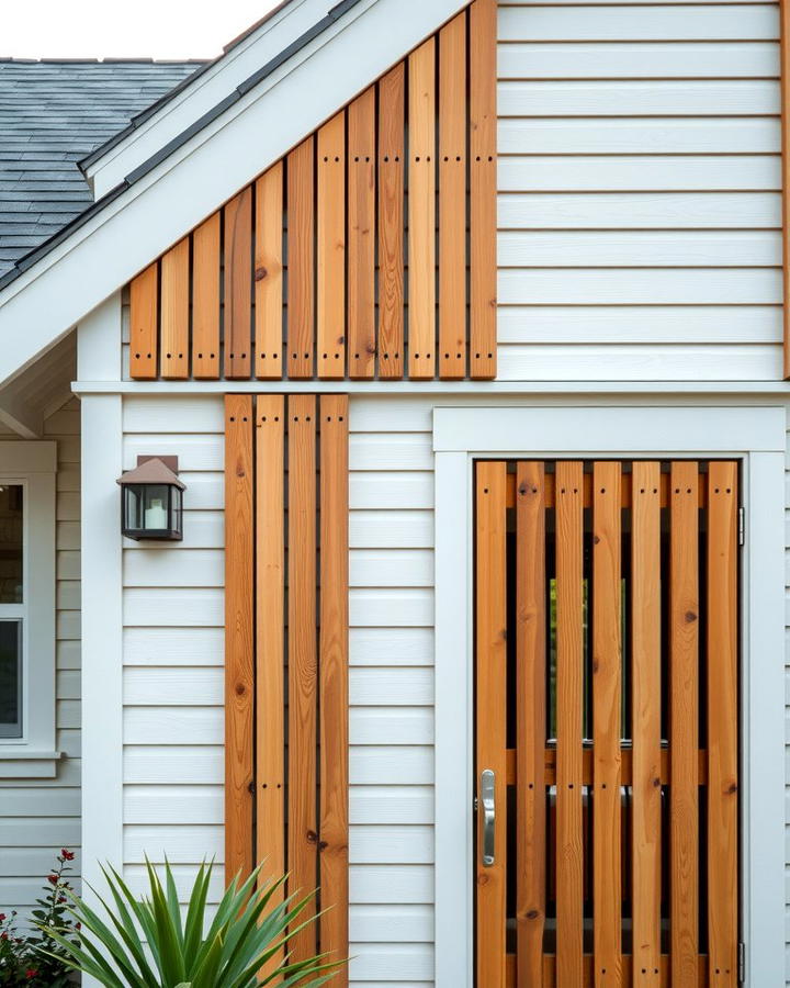 Vertical Wooden Slats for a Contemporary Twist - 25 modern cottage house exterior ideas