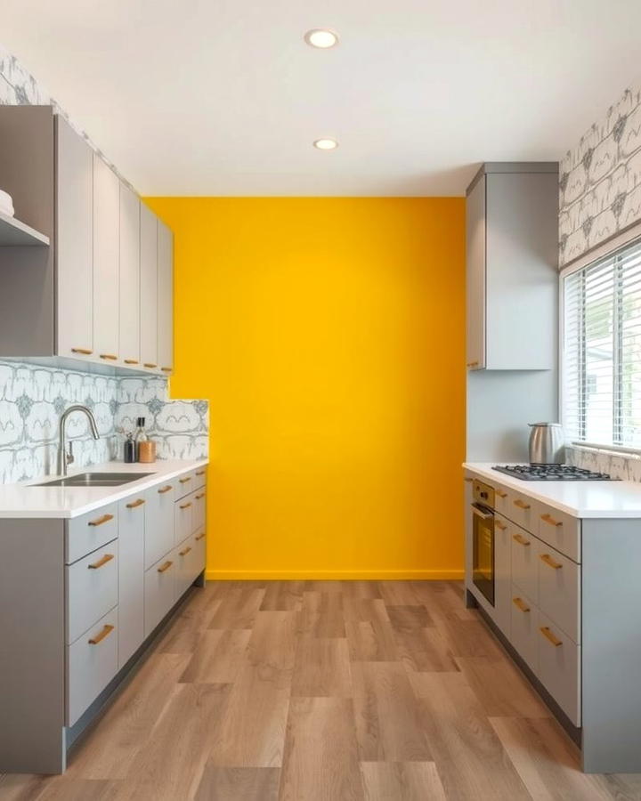 Vibrant Accent Walls - 30 Parallel Modular Kitchen Design Ideas