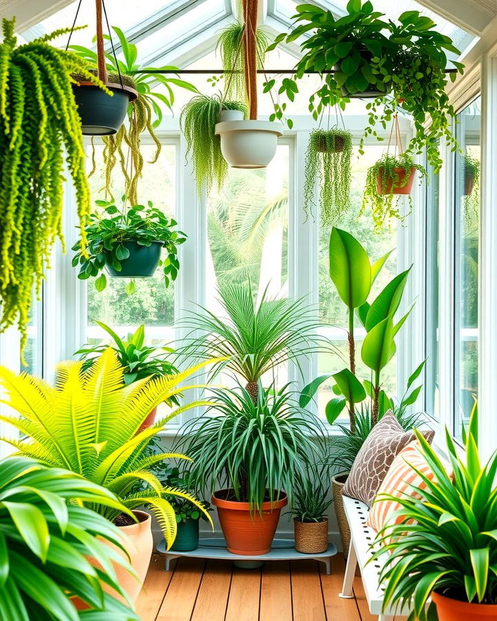 Vibrant Indoor Plants - 25 Three Season Porch Ideas