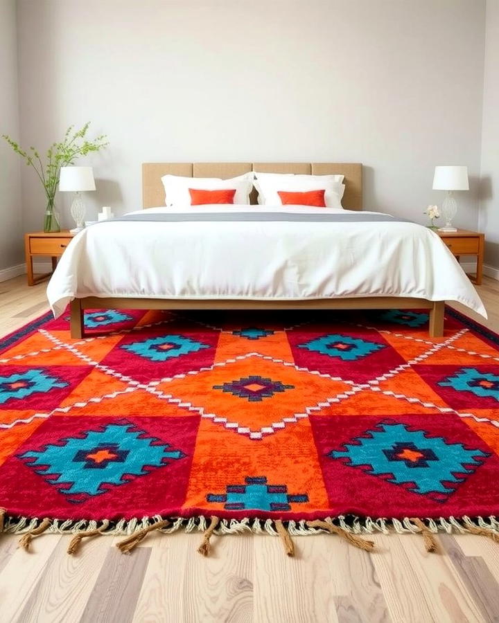 Vibrant Moroccan Rugs 2 - 25 Moroccan Themed Bedroom Ideas