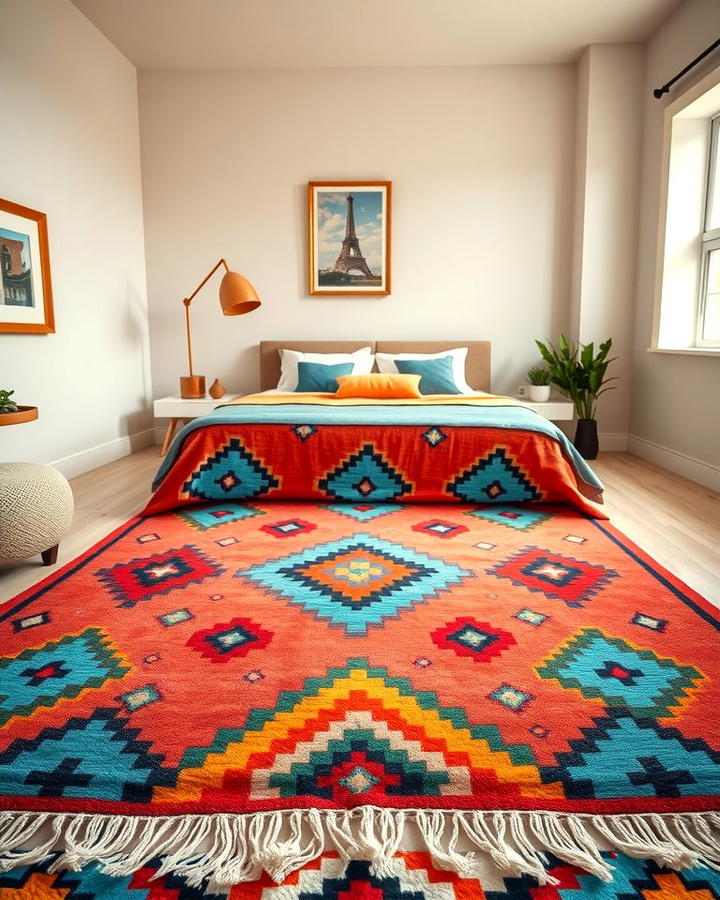 Vibrant Moroccan Rugs - 25 Moroccan Themed Bedroom Ideas