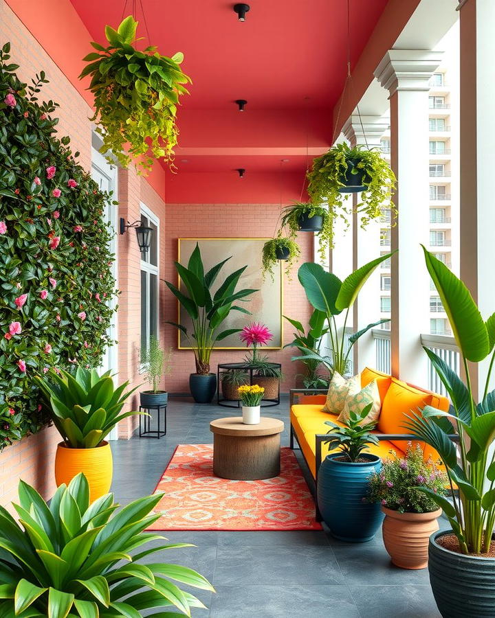 Vibrant Urban Oasis - 25 Side Porch Ideas