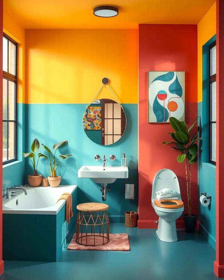 Vibrant Wall Colors for Energy - 25 Teen Bathroom Ideas