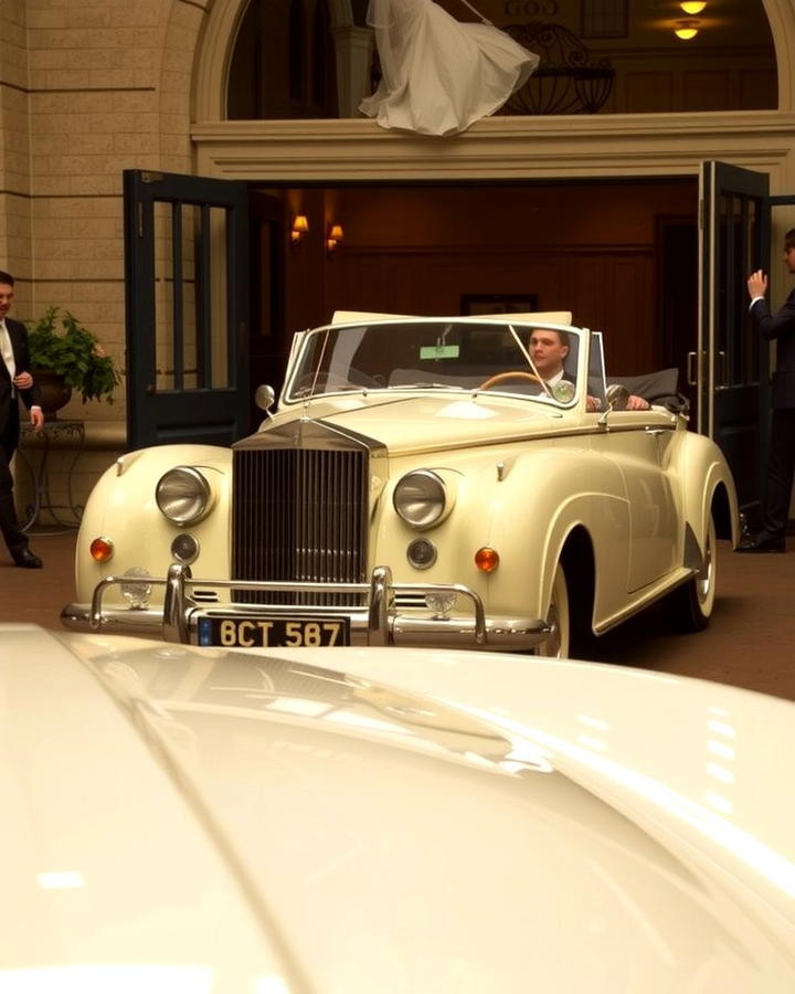 Vintage Car Arrival - 25 Wedding Entrance Ideas