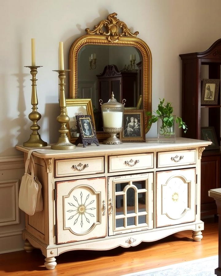 Vintage Charm with Antiques - 25 Sideboard Decor Ideas